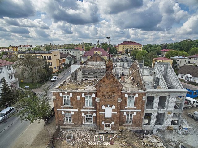 Przebudowa NCK SOKÓŁ z drona